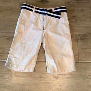 Boys Class Club khaki colored Chambray Modern Fit Shorts- Size 12
